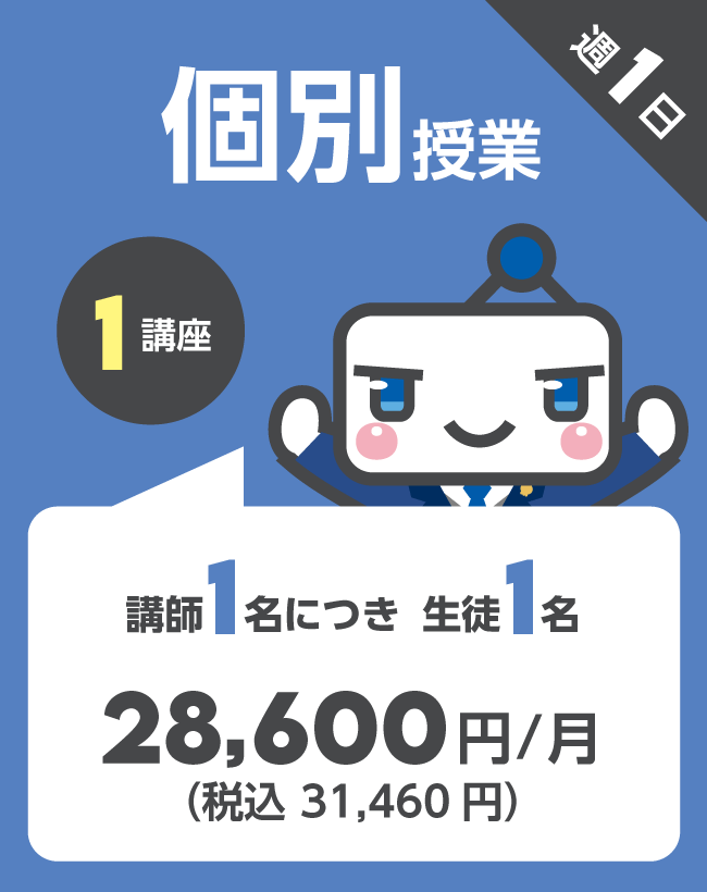 個別授業マンツーマン